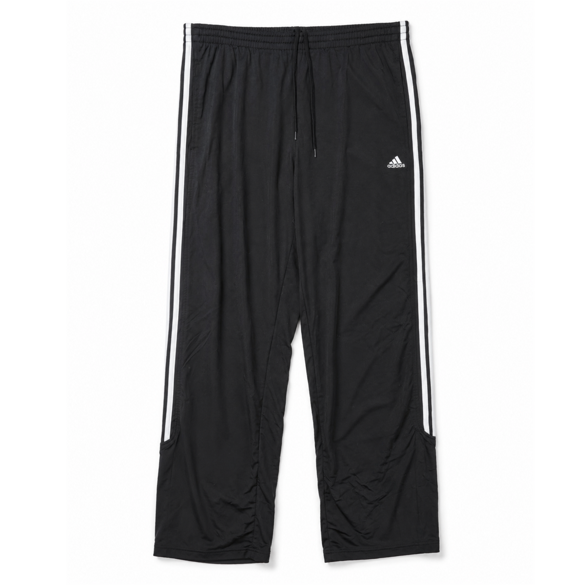 Vintage Adidas Black 3-Stripes Athletic Track Pants