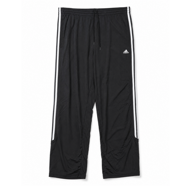 Vintage Adidas Black 3-Stripes Athletic Track Pants