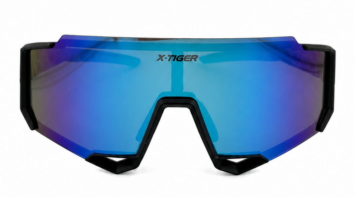X-TIGER Blue Pulse Shield Sunglasses
