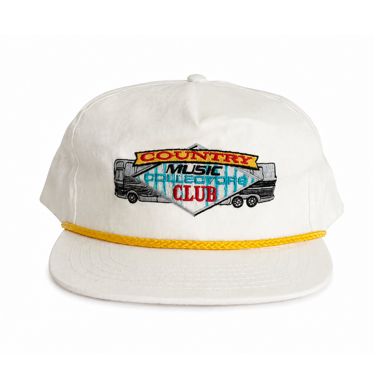 80s 'Country Music Collectors Club' White Snapback Hat