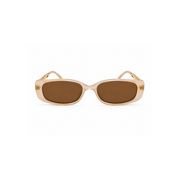 Tan & Gold 'Micro' Sunglasses