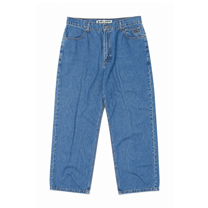 Vintage Harley Davidson Relaxed Fit Medium-Wash Jeans