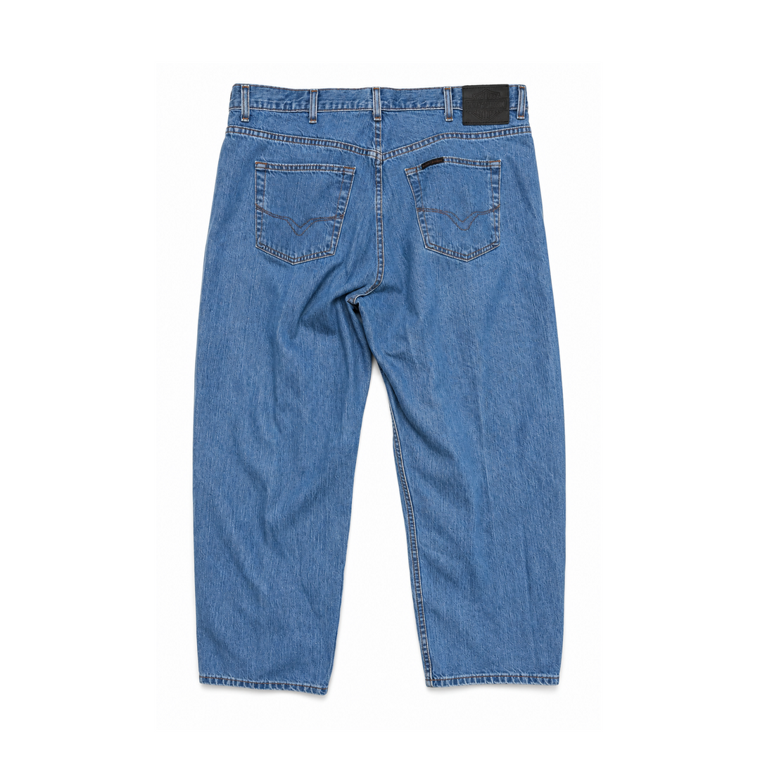 Vintage Harley Davidson Relaxed Fit Medium-Wash Jeans