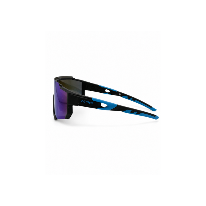 X-TIGER Blue Pulse Shield Sunglasses