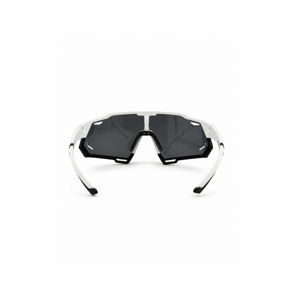 X-Tiger White & Black Smoke Shield Sport Sunglasses