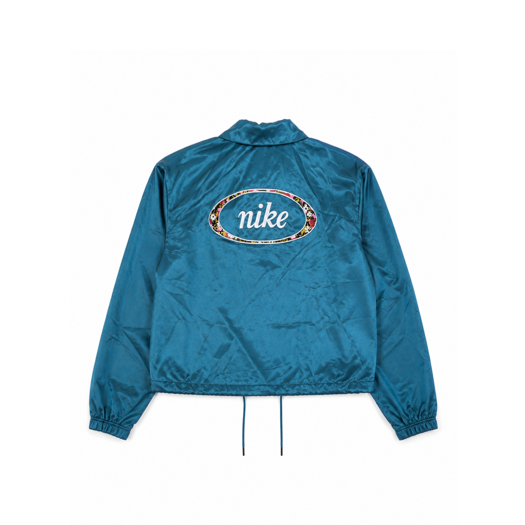 Nike Embroidered Satin Cropped Jacket