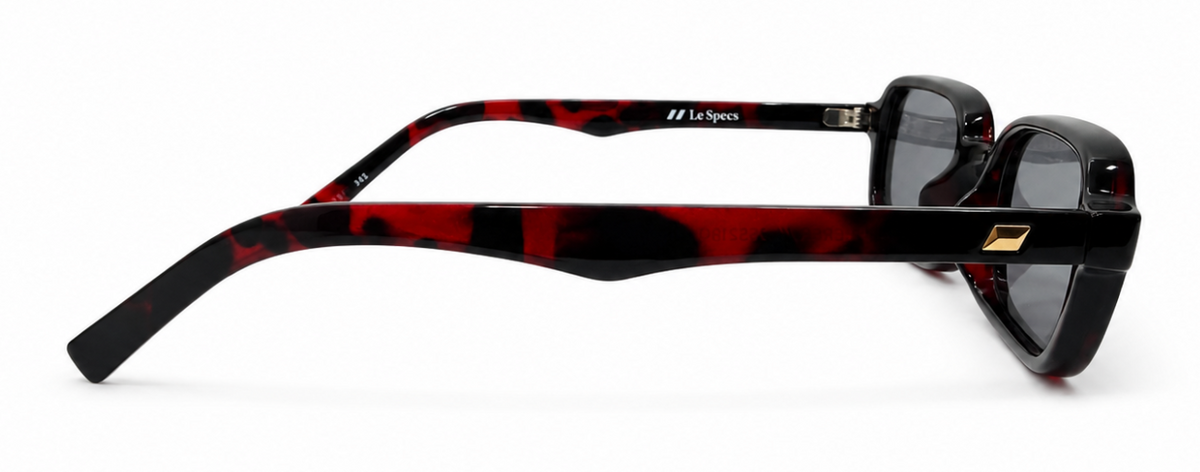 Red 'Tortoise Shell Rectangular' Sunglasses