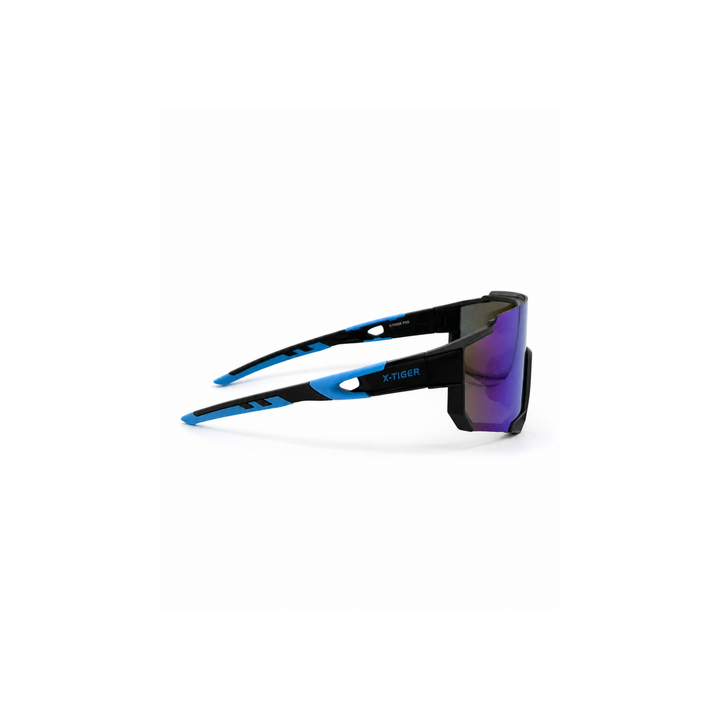 X-TIGER Blue Pulse Shield Sunglasses