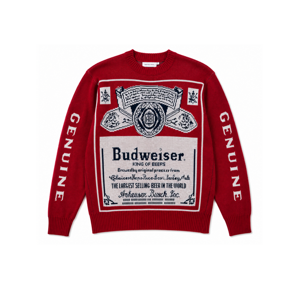 Vintage Budweiser 'Holiday' Sweater