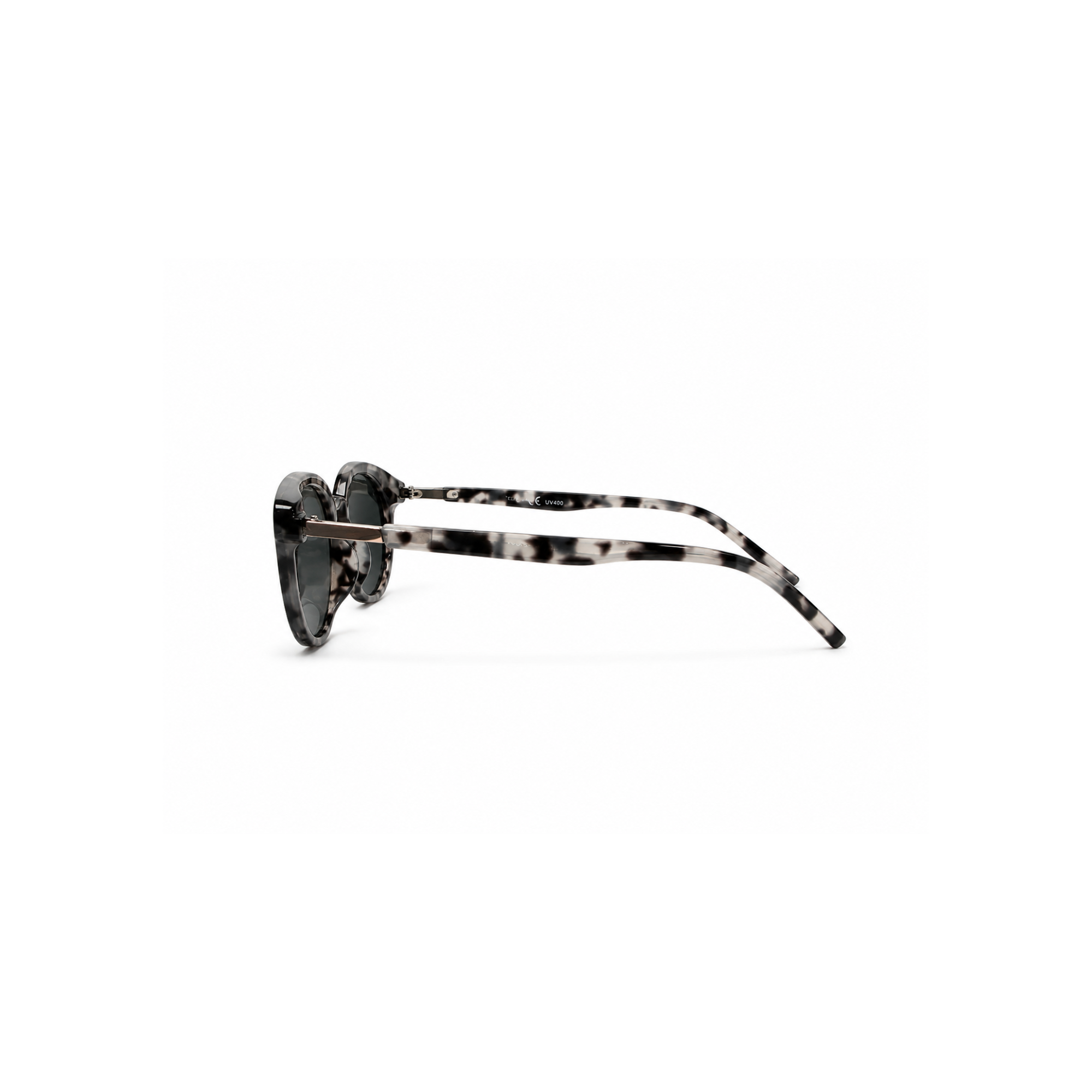 Grey 'Tortoise Shell Round Wayfarer' Sunglasses — Accessories & Things