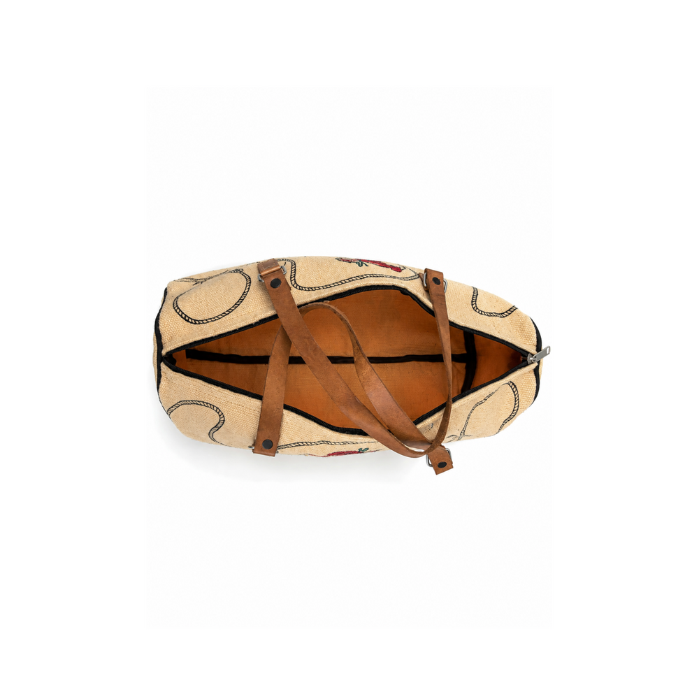 Hand-Stitched Western Rodeo Tote Bag
