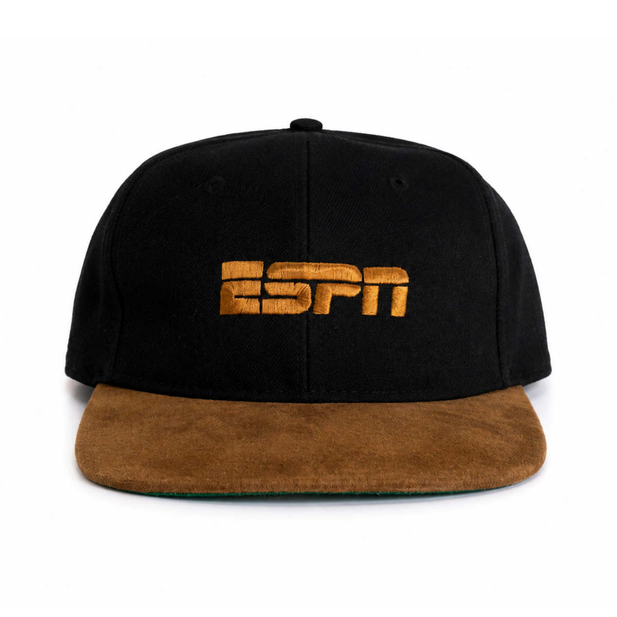 ESPN Black & Tan Suede Brim Snapback