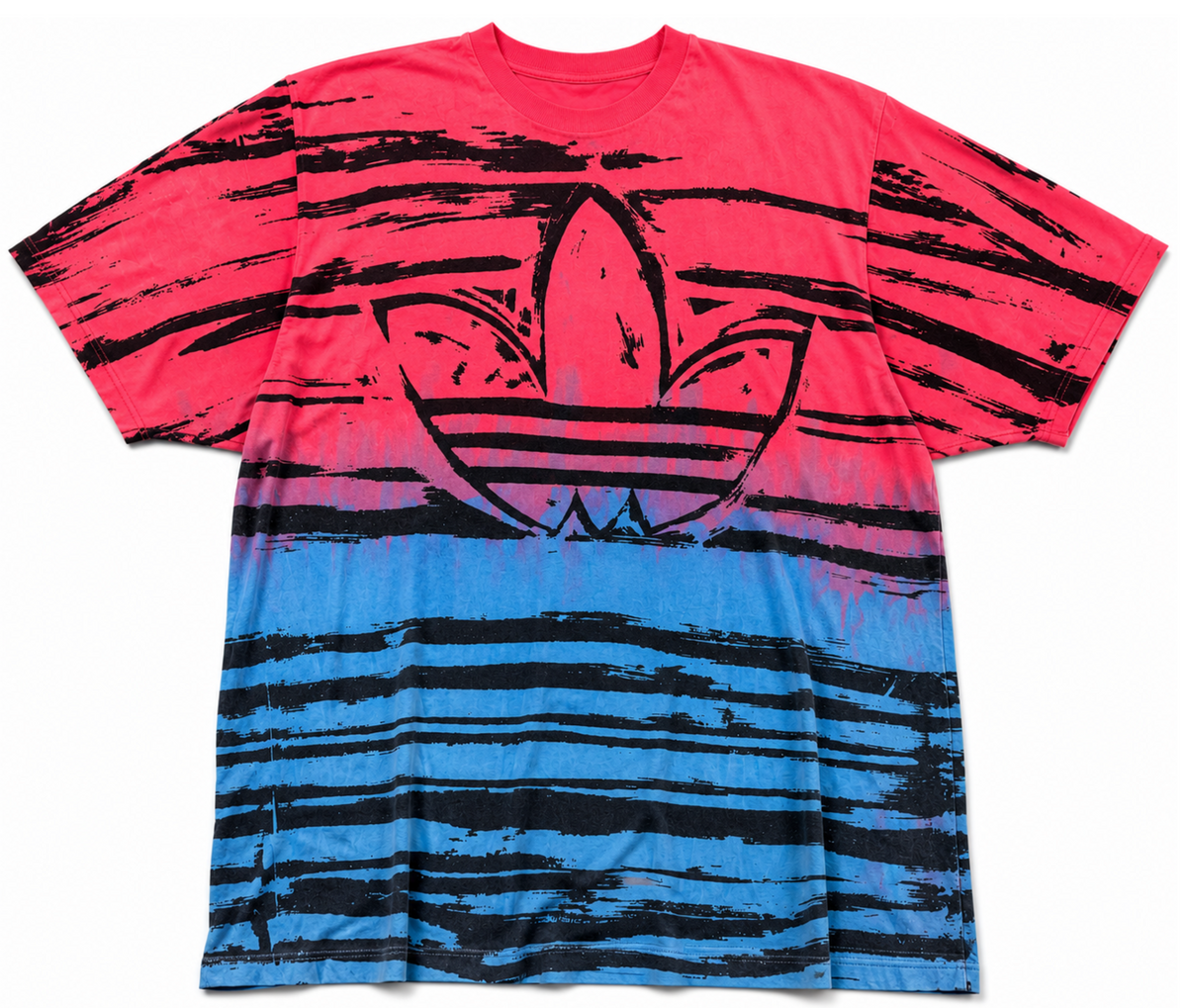 90's Adidas Tie-Dye Trefoil T-Shirt