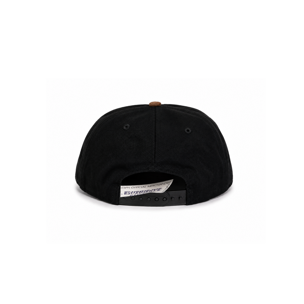 ESPN Black & Tan Suede Brim Snapback