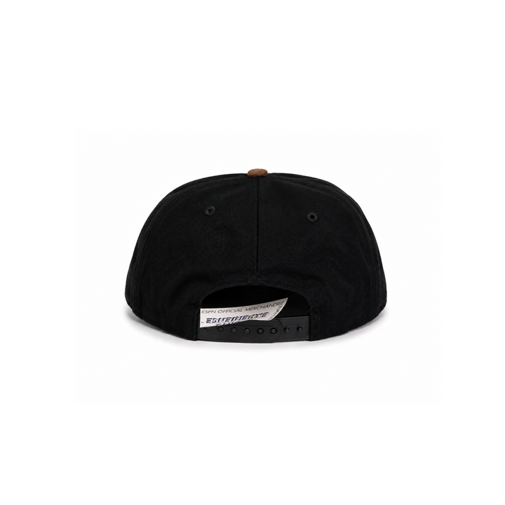 ESPN Black &amp; Tan Suede Brim Snapback
