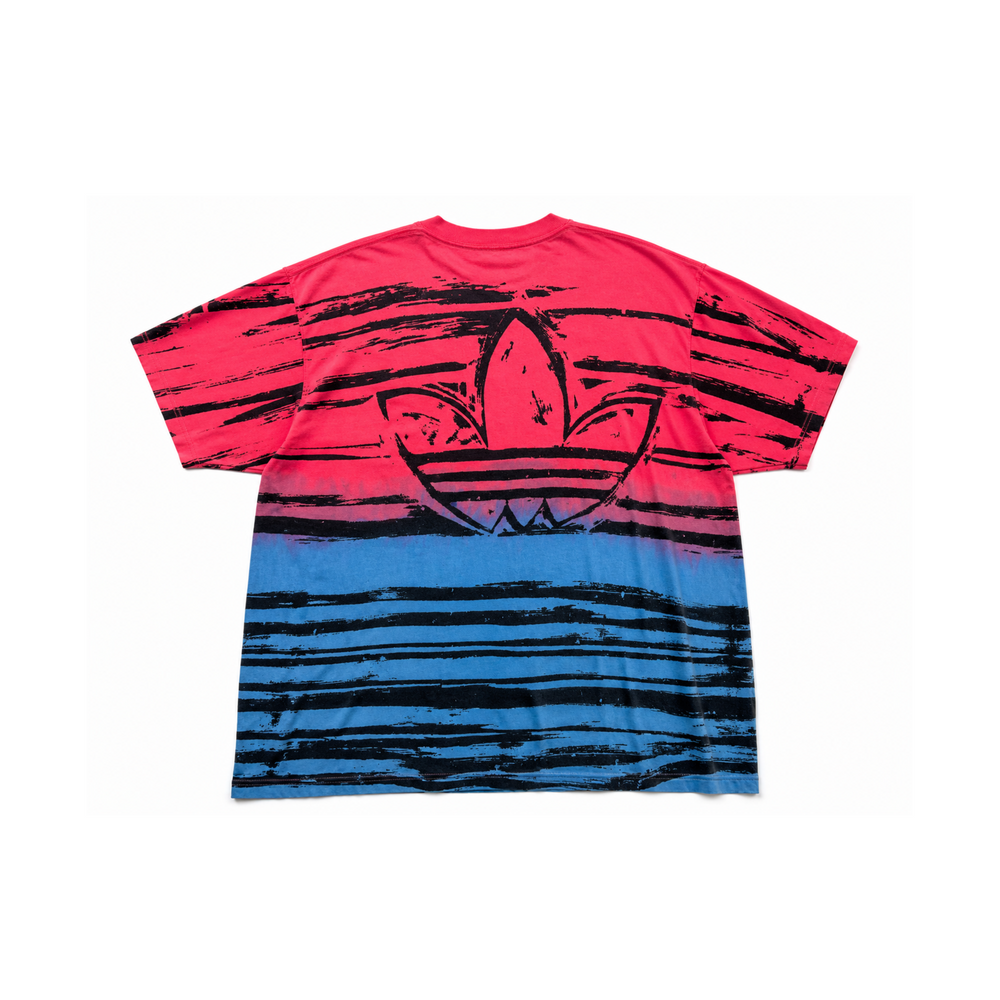 Vintage 90's Adidas Tie Die Trefol T-Shirt