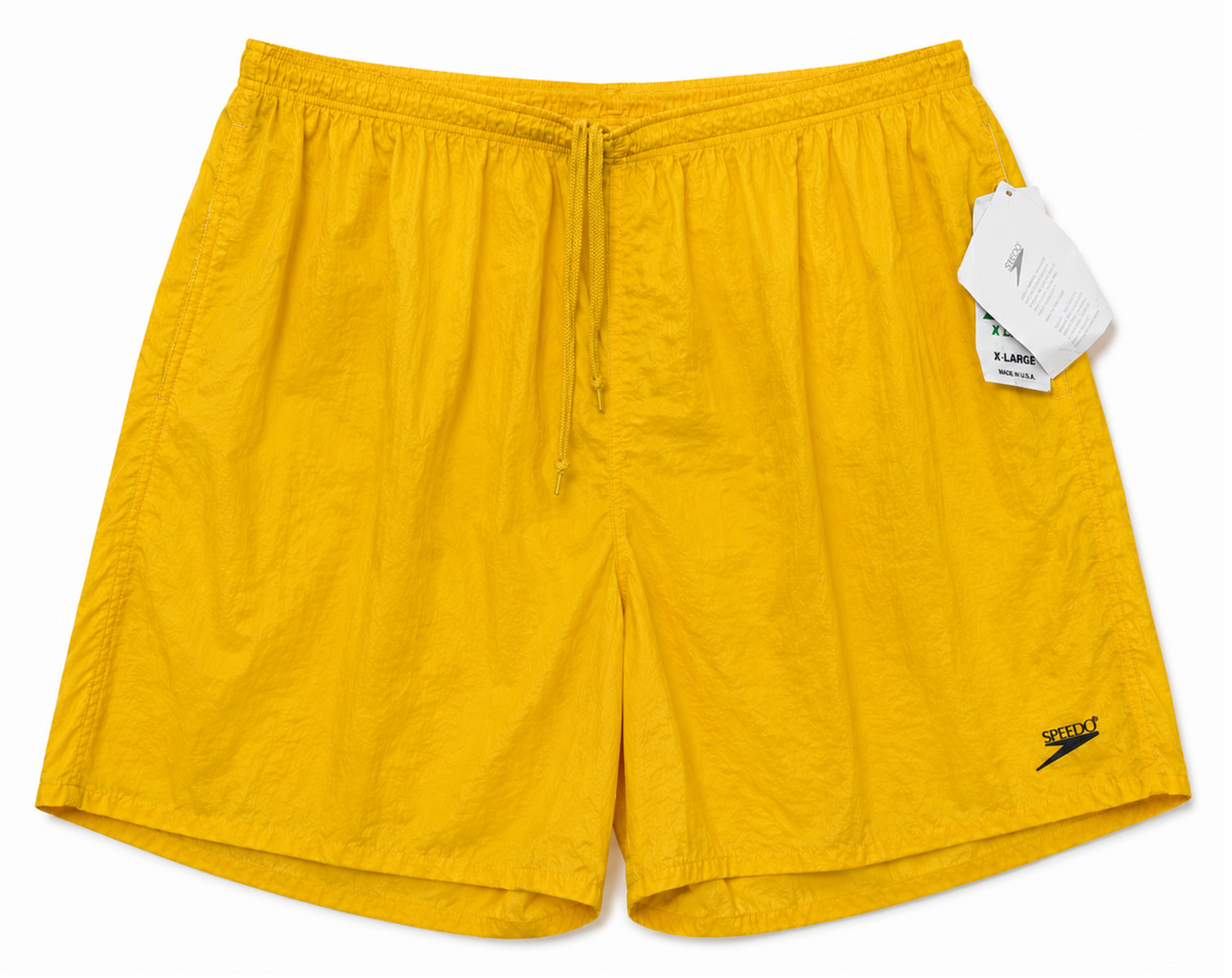 Vintage Speedo Yellow Crinkle Shorts