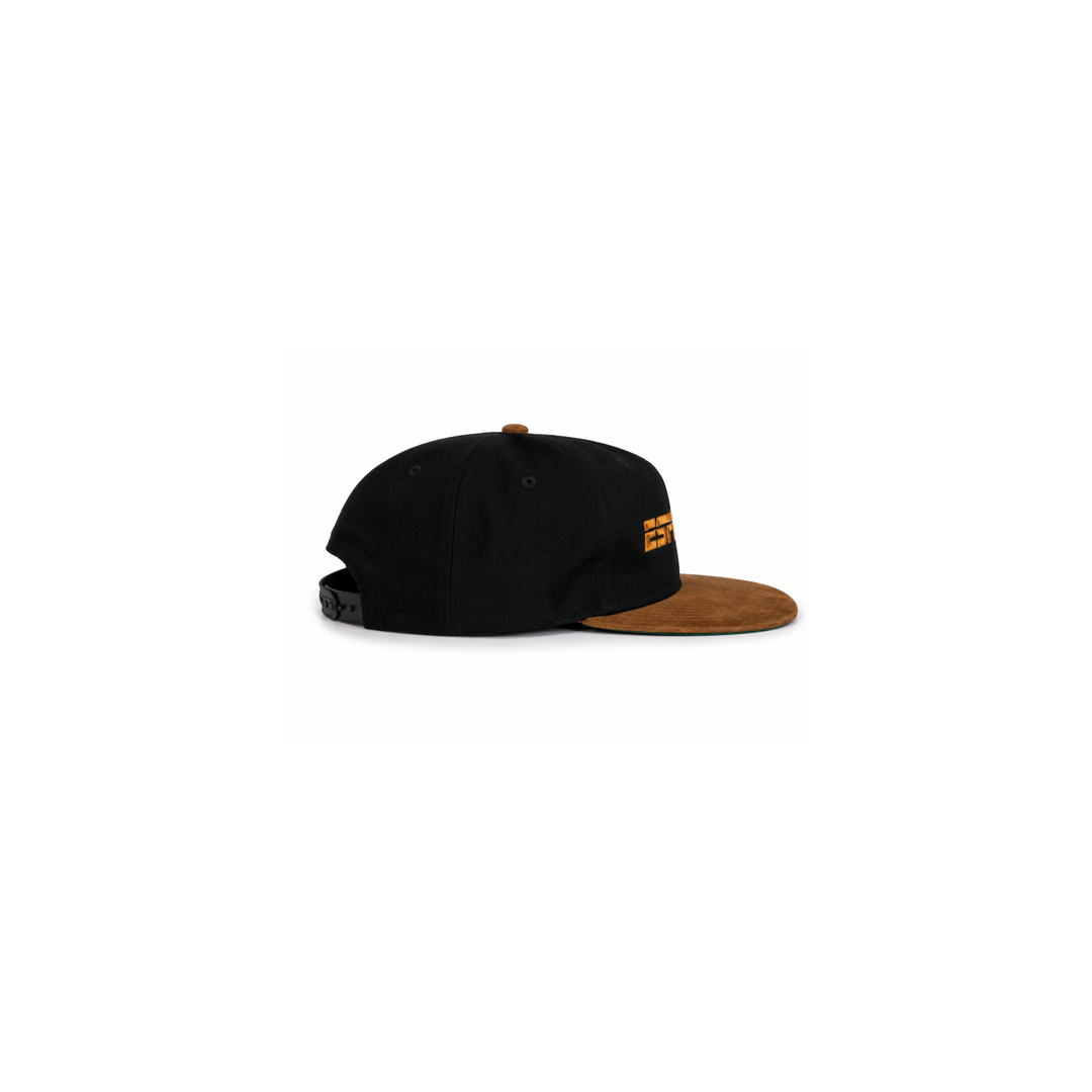ESPN Black &amp; Tan Suede Brim Snapback