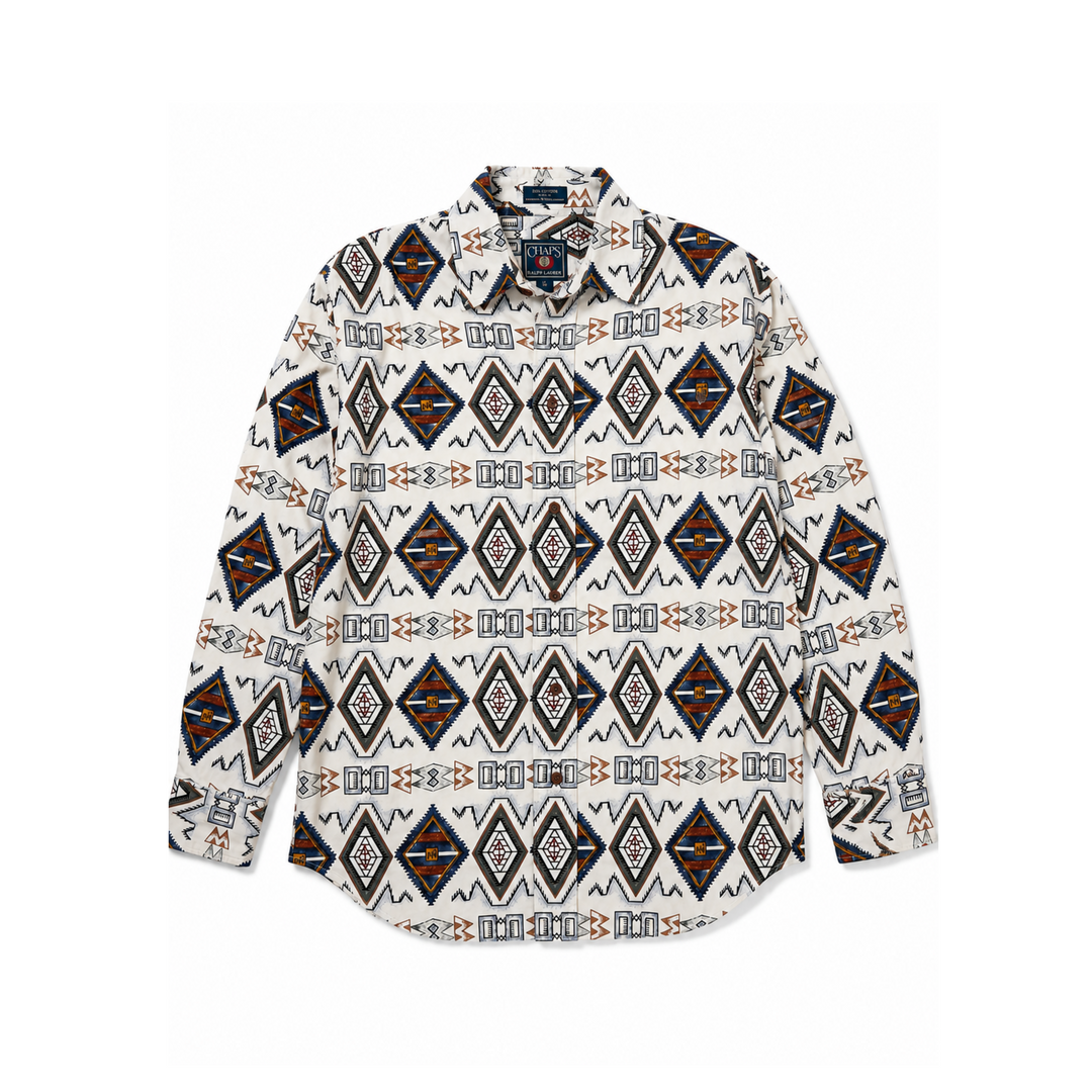 Chaps Ralph Lauren Tribal Long Sleeve Button Up