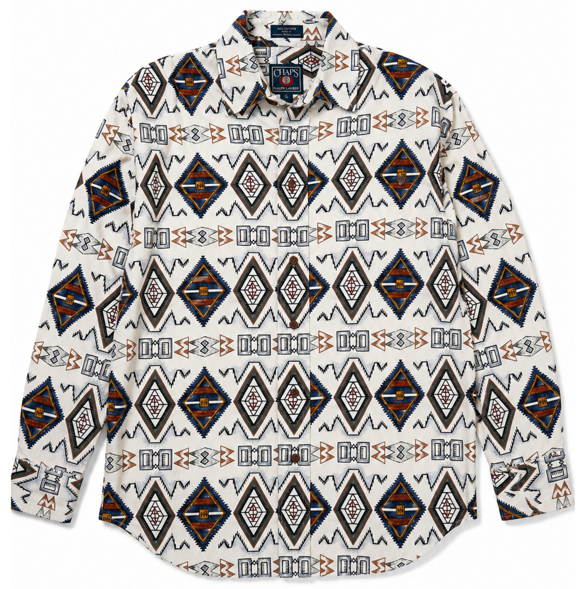Chaps Ralph Lauren Tribal Long Sleeve Button Up