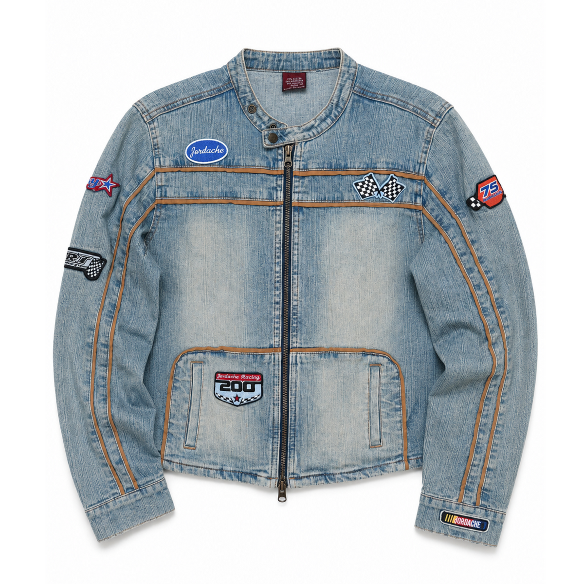 Vintage Jordache Patchwork Moto Jacket
