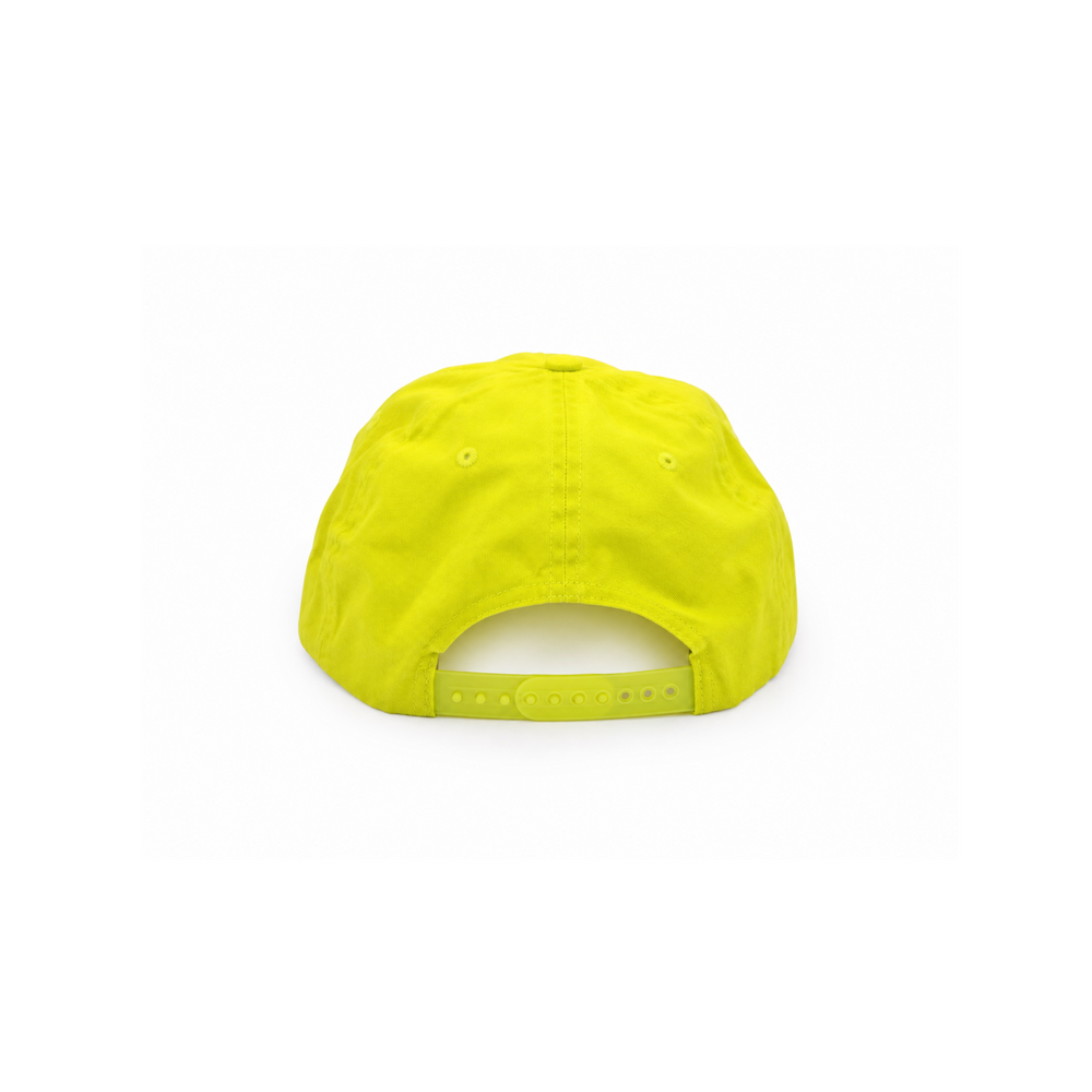 Vintage Neon Yellow 'Folgers' Racing Adjustable Snapback