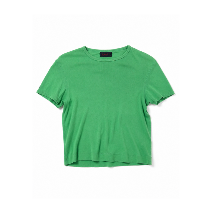 Vintage Green Cropped Polo Ralph Lauren T-Shirt