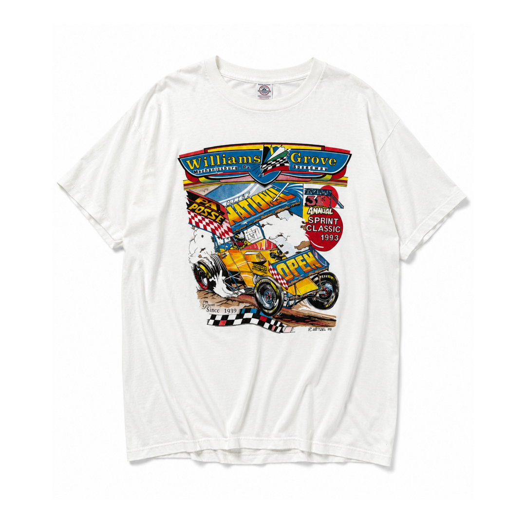 Vintage Williams Grove Speedway Graphic T-Shirt – 1993 Sprint Classic Tee