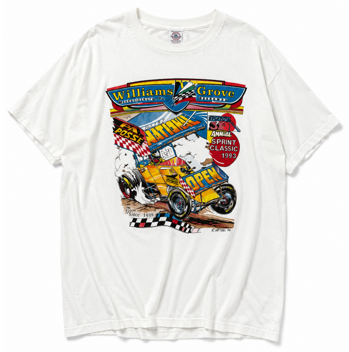 Vintage Williams Grove Speedway Graphic T-Shirt – 1993 Sprint Classic Tee