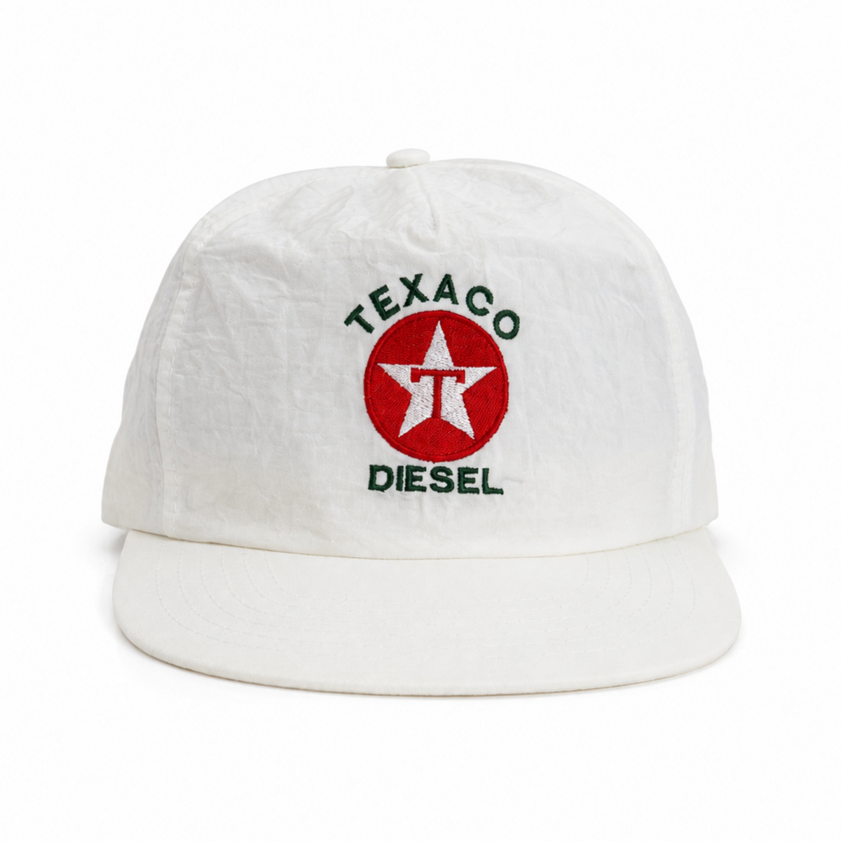 Cream 'Texaco Diesel' Crinkled Snapback
