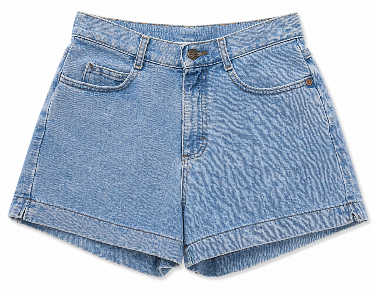 Lee Light Wash Vintage Cuffed Denim Shorts