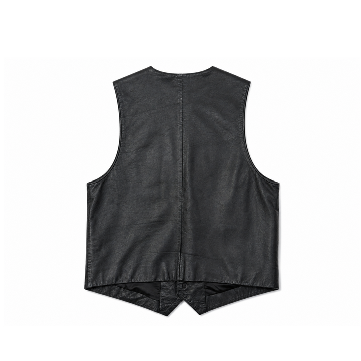 Vintage Composition Black Leather Vest