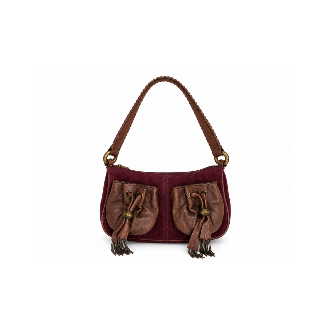 Purple &amp; Brown Juicy Couture Leather Bag
