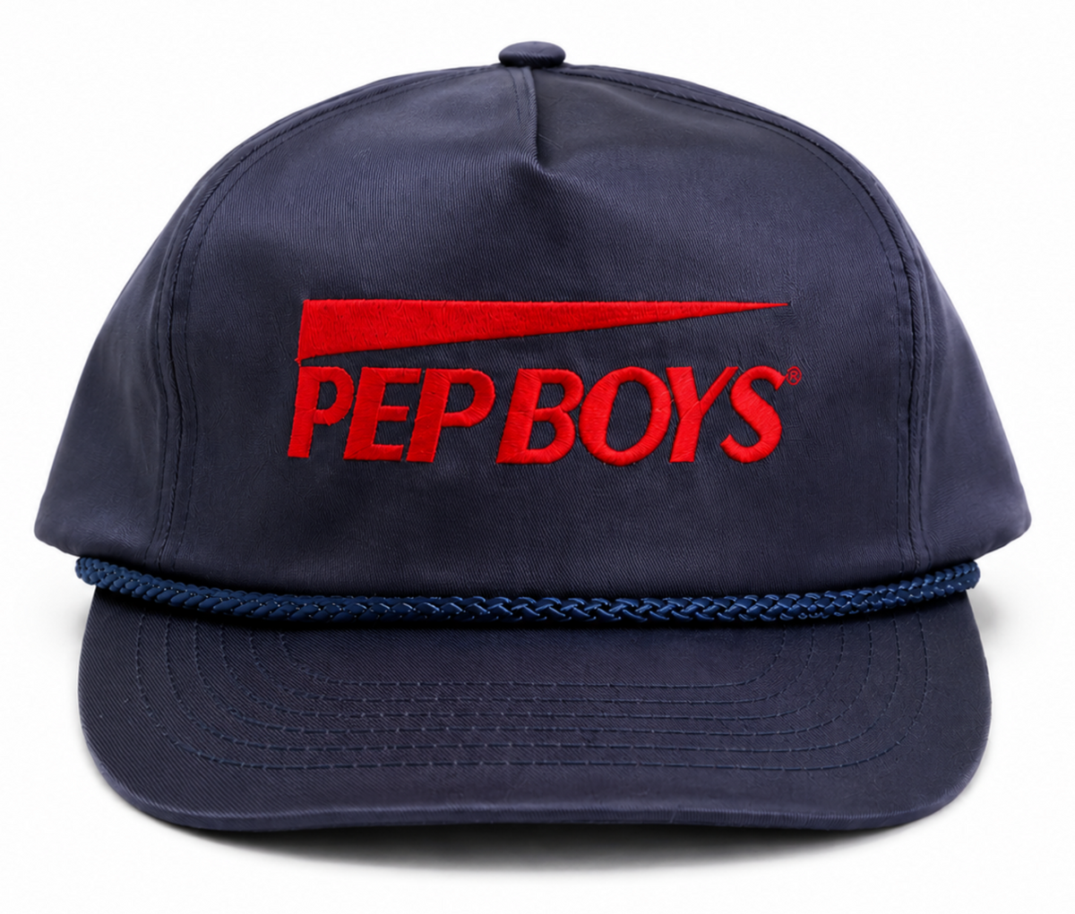 Vintage 'Pep Boys Auto Body Shop' Braided Cord Snapback Hat