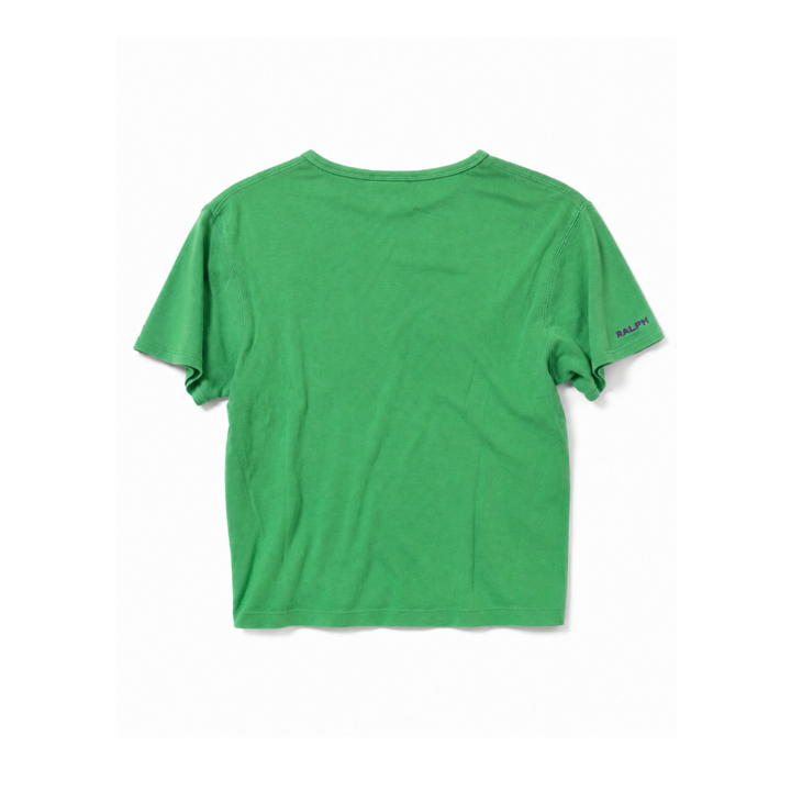 Vintage Green Cropped Polo Ralph Lauren T-Shirt