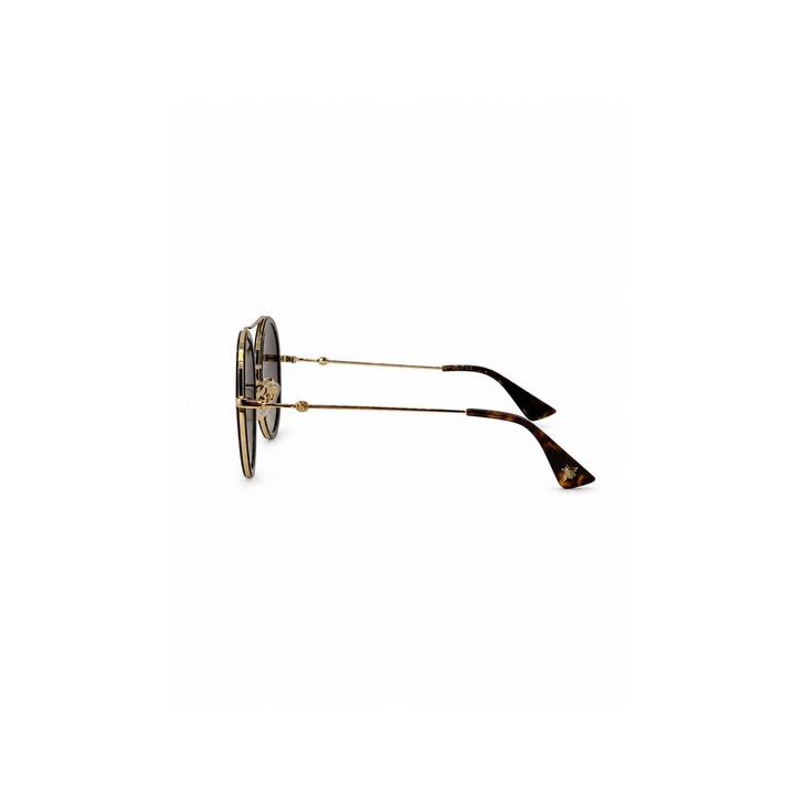 Gucci Green and Red Round Sunglasses