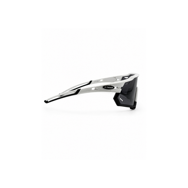 X-Tiger White &amp; Black Smoke Shield Sport Sunglasses