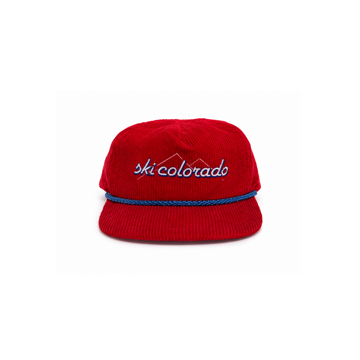Vintage Corduroy Ski Colorado Embroidered Rope Snapback