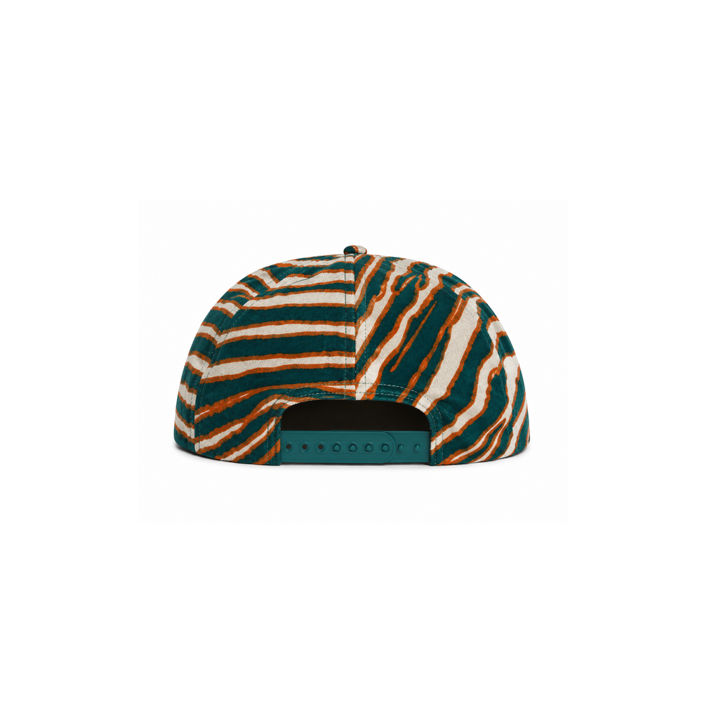 Vintage Miami Dolphins 'Teal Zebra Print' Hat