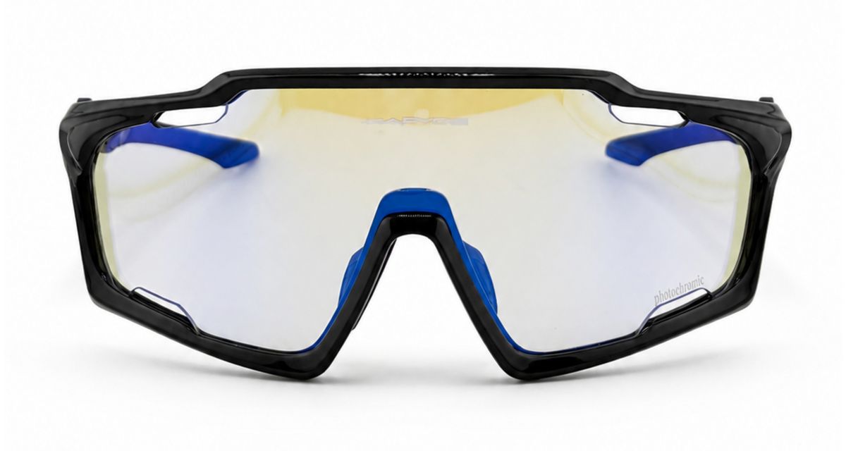 KAPVOE Crystal Blue Shield Sunglasses
