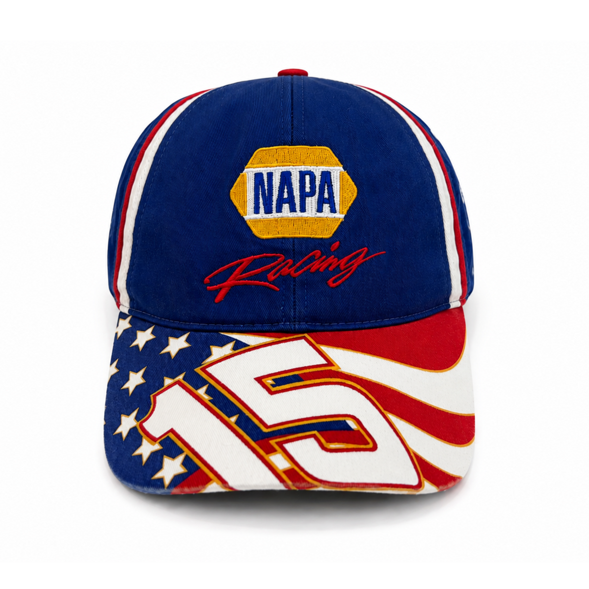 Vintage NAPA Patriotic #15 Embroidered Flatbrim