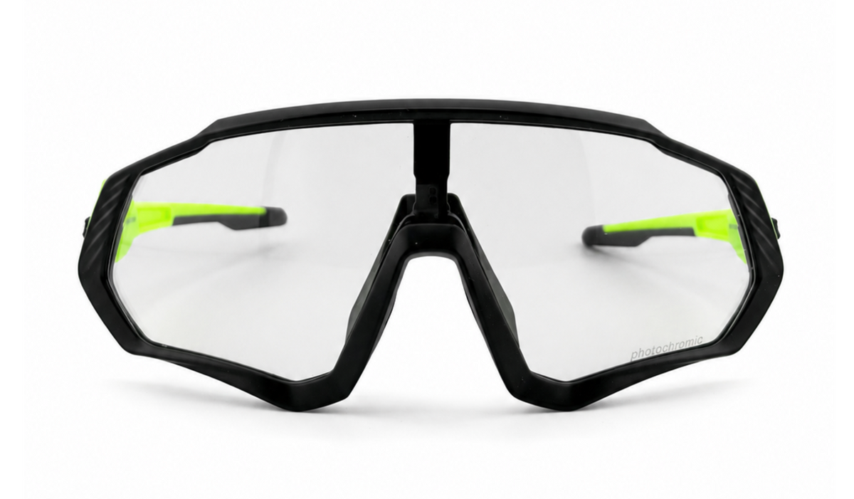 KAPVOE Neon Edge Clear Shield Sunglasses