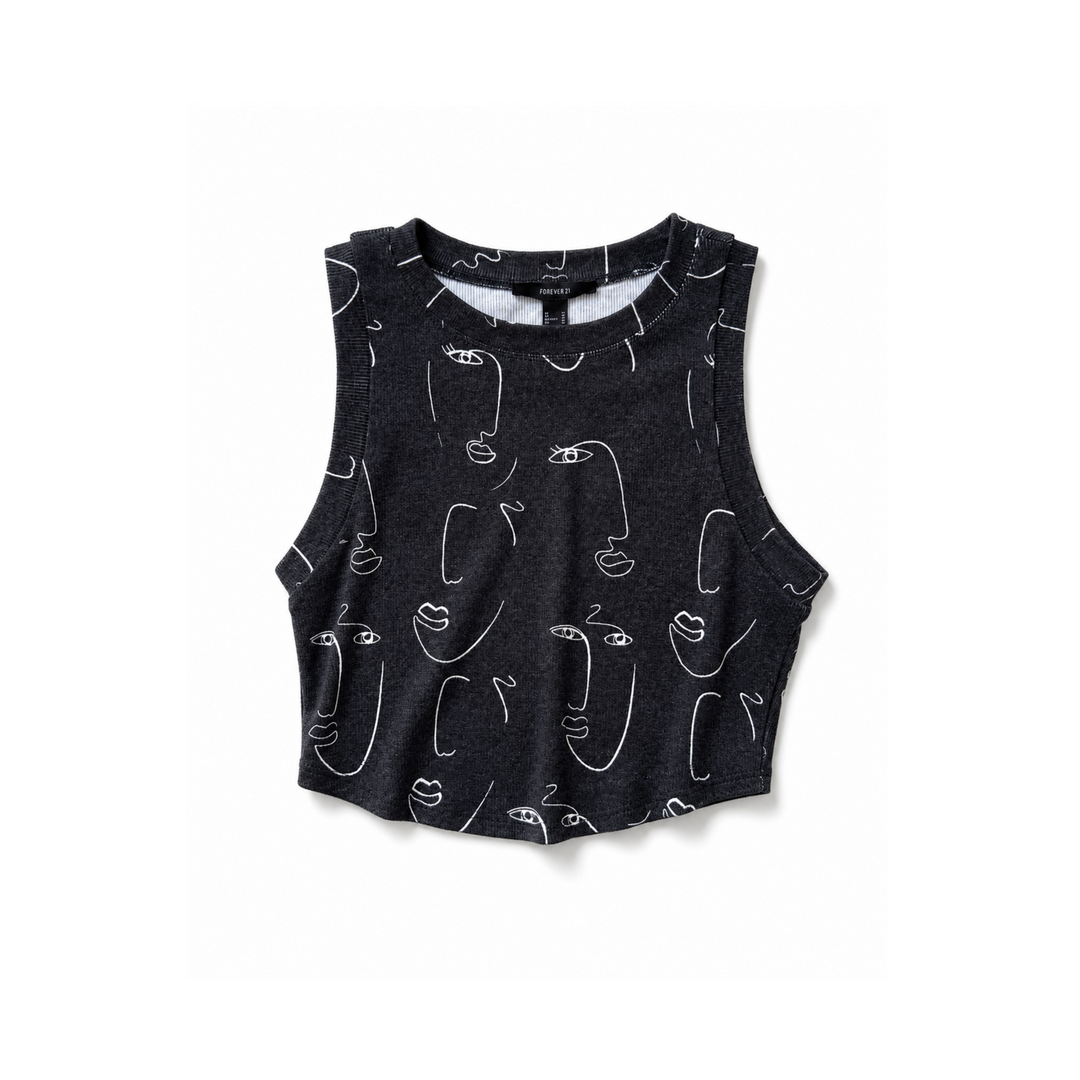 Cropped Picasso Tank Top