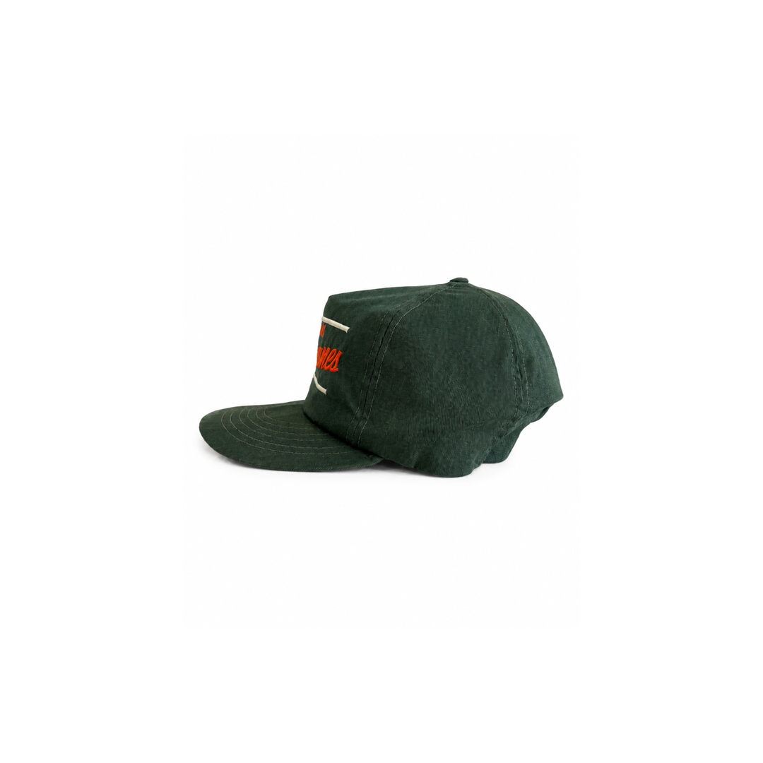 Vintage Green Miami Hurricanes Flatbrim Hat
