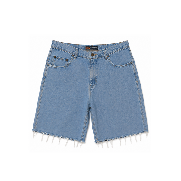 Route 66 Light-Wash Denim Jorts