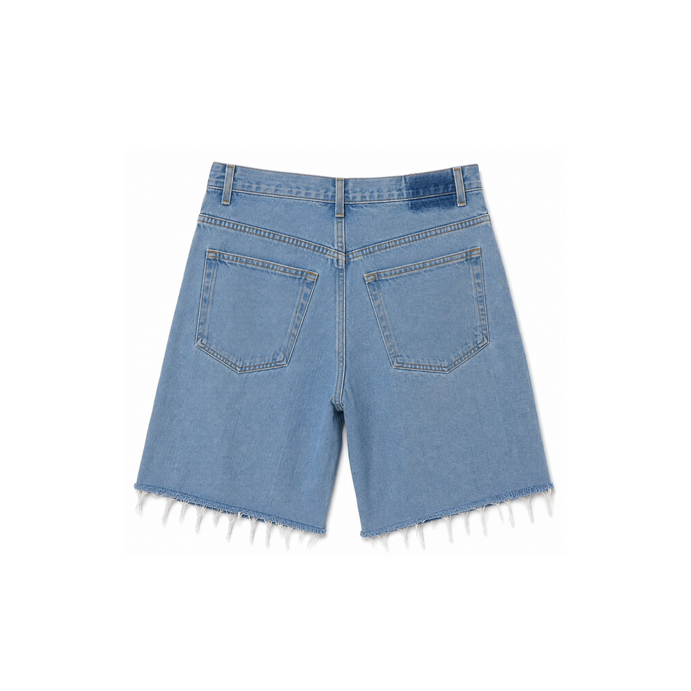 Route 66 Light-Wash Denim Jorts