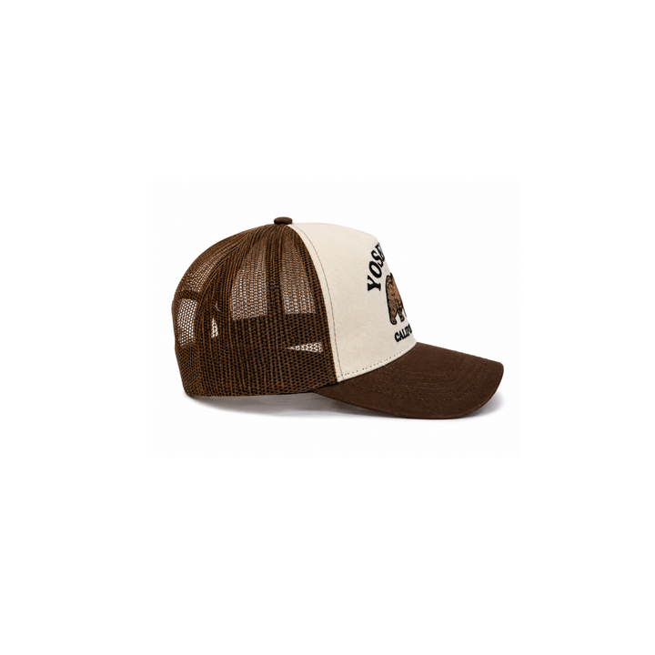 Yosemite California Brown Bear Trucker Hat