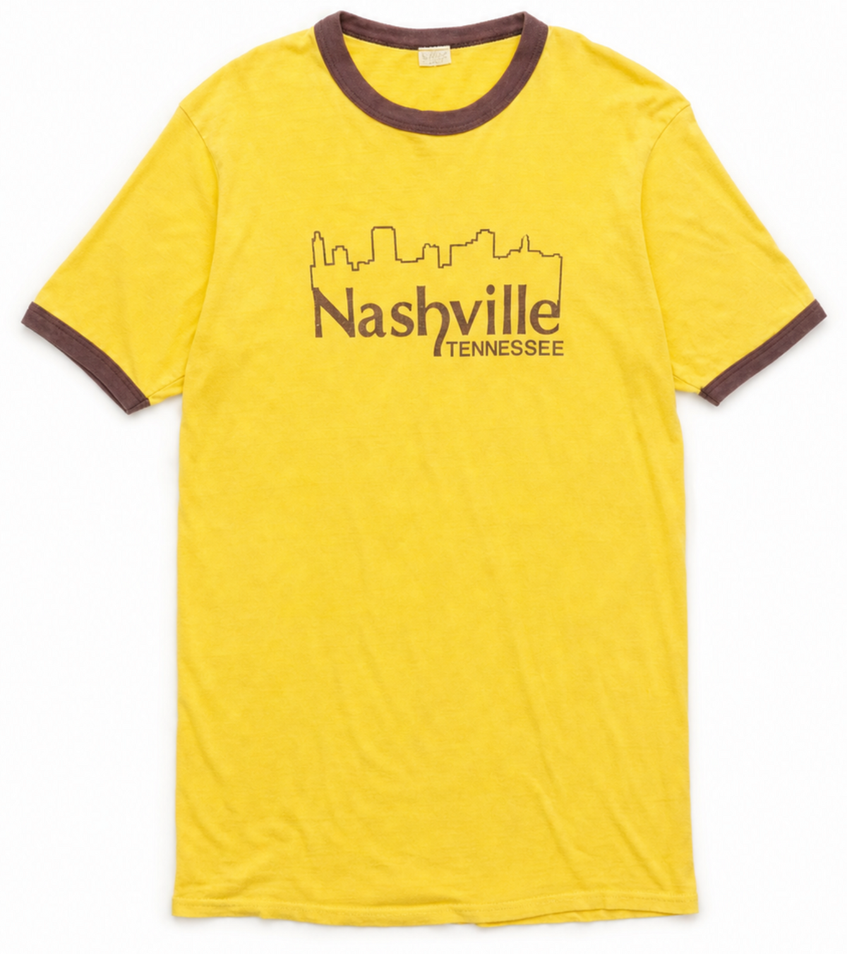 Vintage Yellow 'Nashville, Tennessee' Ringer Shirt