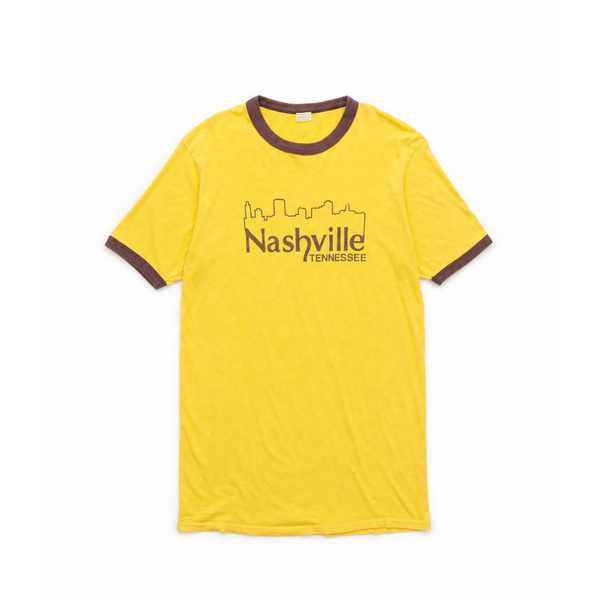 Vintage Yellow 'Nashville, Tennessee' Ringer Shirt