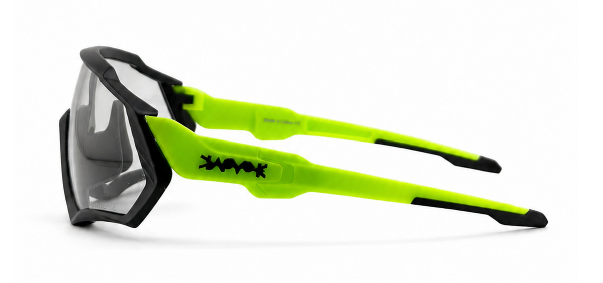 KAPVOE Neon Edge Clear Shield Sunglasses